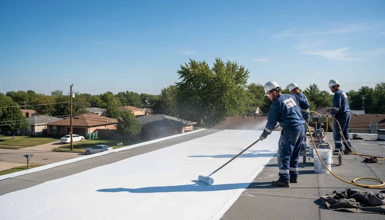 Commercial roof coating in Pine Bush, NY near me